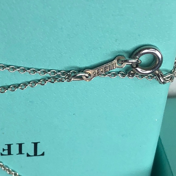 TIFFANY & Co Elsa PERETTI Sterling Silver Medium Bean Necklace FULL INCLUSION - Picture 11 of 11